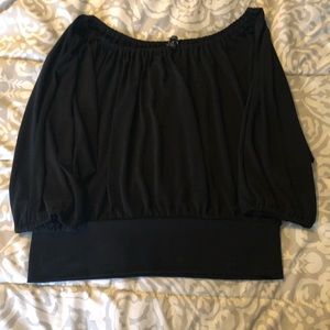Express banded top size M black